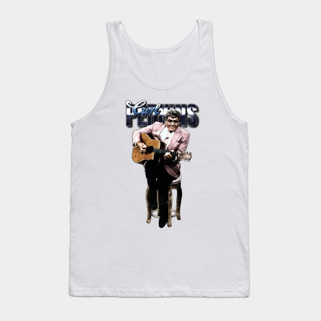 Carl Perkins Retro Bootleg Tank Top by JAGOSTU